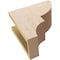 Ekena Millwork 5"W x 10"D x 10"H Classic Ridgewood Rough Cedar Woodgrain TimberThane Corbel, Primed Tan CORUR05X10X10RIDRCPR - alternate 5